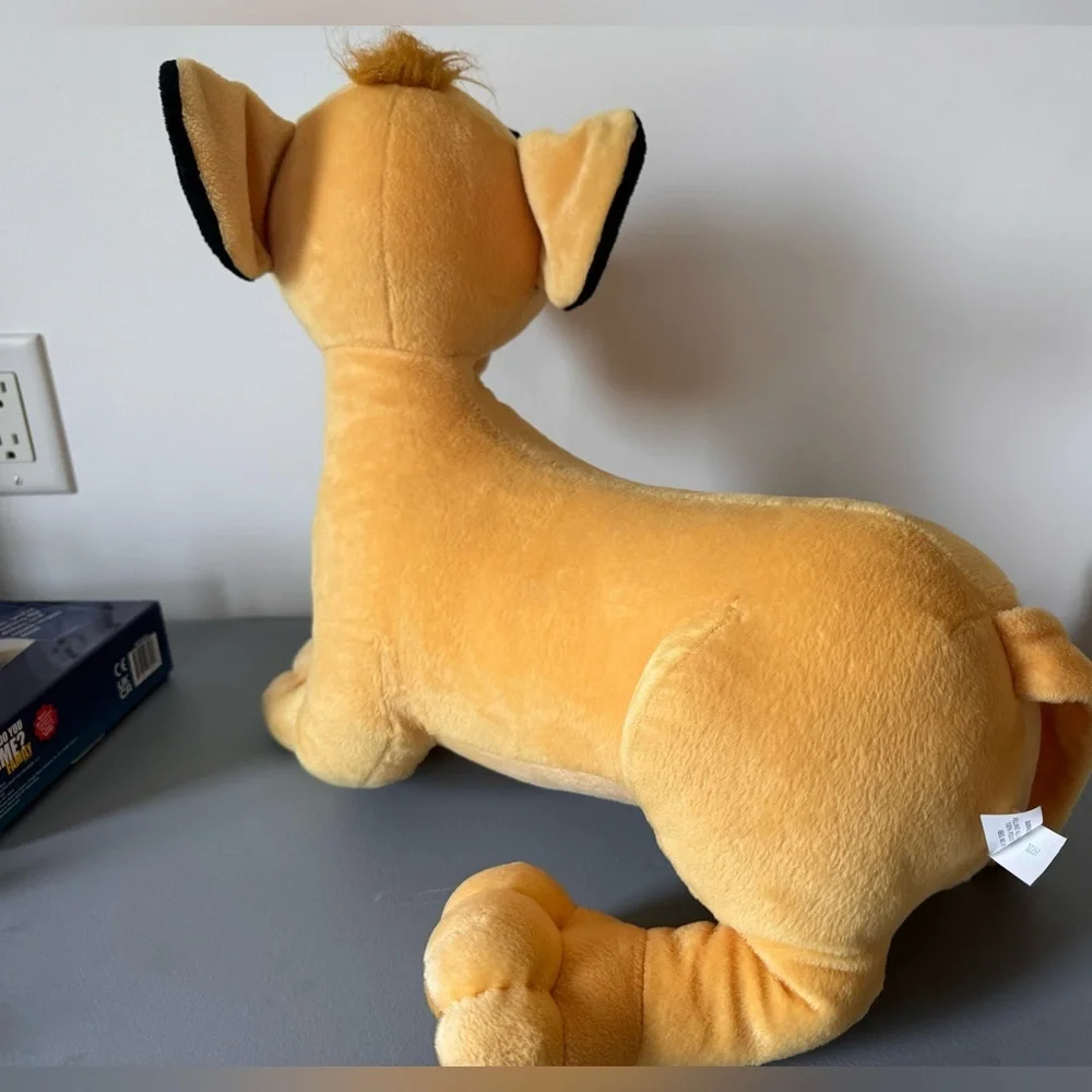 The Lion King Simba Disney Plush Stuffed Animal Large 22” Yellow Hasbro 2002